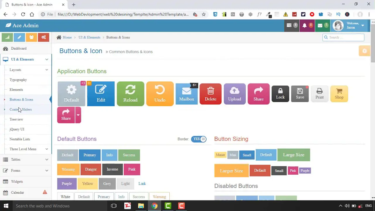 Bộ template Admin Ace